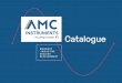 Catalogue - AMC Istruments - AMC INSTRUMENTS