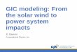 GIC modeling: From the solar wind to power system impacts