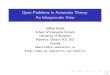 Open Problems in Automata Theory: An Idiosyncratic View