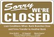 Loan Conditions When Bank Branches Close and Firms 