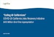“Calling All Californians” COVID-19 Jobs Recovery 