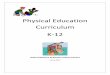 Physical Education Curriculum K-12