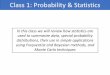 Class 1: Probability & Statistics - Swin