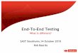 End-To-End Testing - SAST