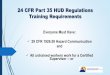 24 CFR Part 35 HUD Regulations Training Requirements