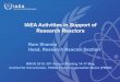 IAEA Activities in Support of Research Reactors
