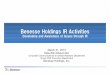 Benesse Holdings IR Activities - METI