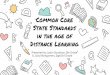 Common Core State Standards in the age of Distance Learning