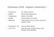 Chemistry 3719 - Organic Chemistry I - Peter Norris