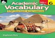 Level Build key concepts and vocabulary with content-area 