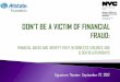 FINANCIAL ABUSE AND IDENTITY THEFT IN DOMESTIC …