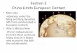 Section 2 China Limits European Contact