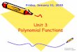 Unit 3 Polynomial Functions