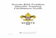 Scouts BSA Position Specific Training Facilitators Guide
