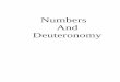 Numbers And Deuteronomy - Weebly