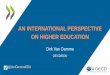 An international perspective on higher education