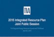 2015 Integrated Resource Plan Joint Public Session
