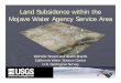 Land Subsidence within the Mojave Water Agency Service Area
