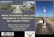 Water Availability and Land Subsidence in California’s San 