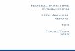 Federal Maritime Commission 55th Annual Report for