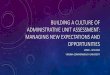 Building a Culture of Administrative Unit Assessment 