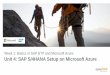 Week 1: Basics of SAP BTP and Microsoft Azure Unit 4: SAP 