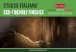 STUCCO ITALIANO eco-friendly finishes