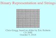 Binary Representation and Strings - Stanford University
