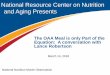 National Resource Center on Nutrition and Aging Presents