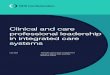 Clinical and care professional leadership in integrated 