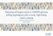 Reducing off-target events in CRISPR genome editing 