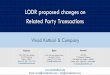 LODR proposed changes on Related Party Transactions