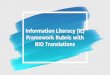 Information Literacy (IL) Framework Rubric with RIO 