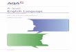A-level English Language: Paper 1 Section B - AQA