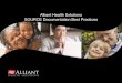 Alliant Health Solutions SOURCE Documentation Best Practices