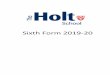 Sixth Form 2019-20 - Holt School