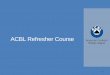 ACBL Refresher Course