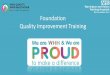Foundation Quality Improvement Training