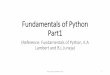 Fundamentals of Python Part1 - AU