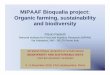 MiPAAF Bioqualia project: Organic farming, sustainability 