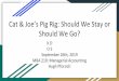 Cat & Joe’s Pig Rig: Should We Stay or Should We Go?