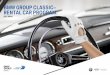 BMW GROUP CLASSIC– RENTAL CAR PROGRAM. SELF DRIVE