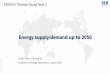 Energy supply/demand up to 2050 - SIEW 2021
