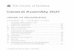 General Assembly 2021 - Church of Scotland