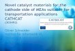Novel catalyst materials for the cathode side of MEAs 