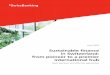 Sustainable finance in Switzerland: from pioneer to a 