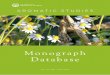 Aromatic Studies Monograph Database Opening Menu