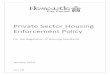 Private Sector Housing Enforcement Policy