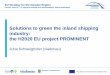 Solutions to green the inland shipping industry: the H2020 