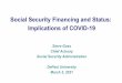 Social Security Financing and Status: Implications of COVID-19